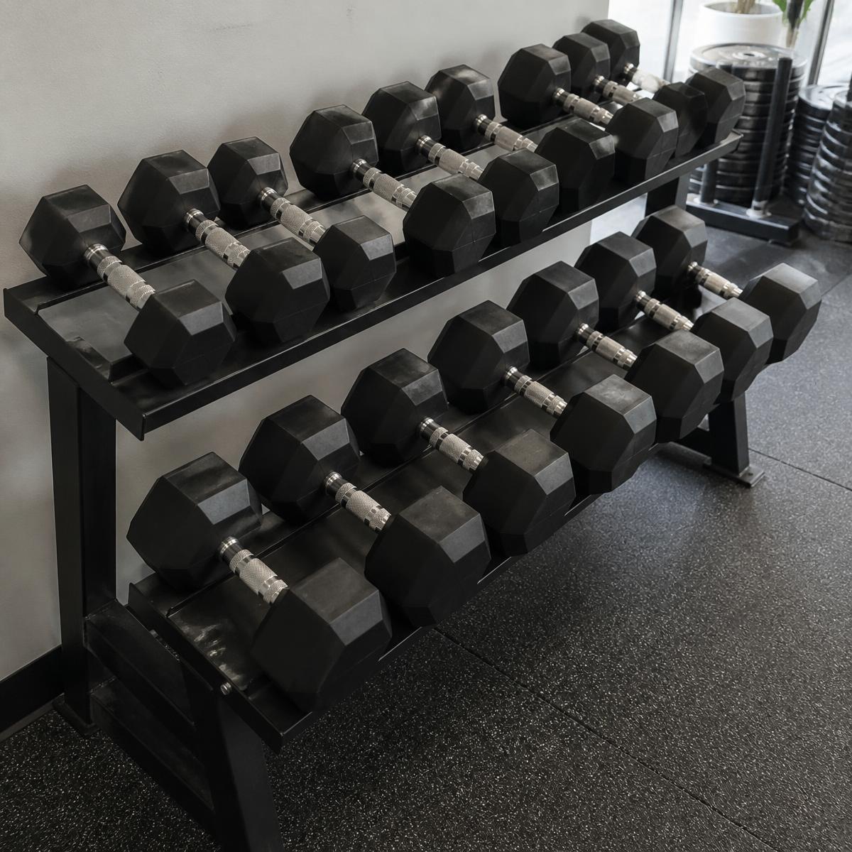 Hex Dumbbell Set & Rack