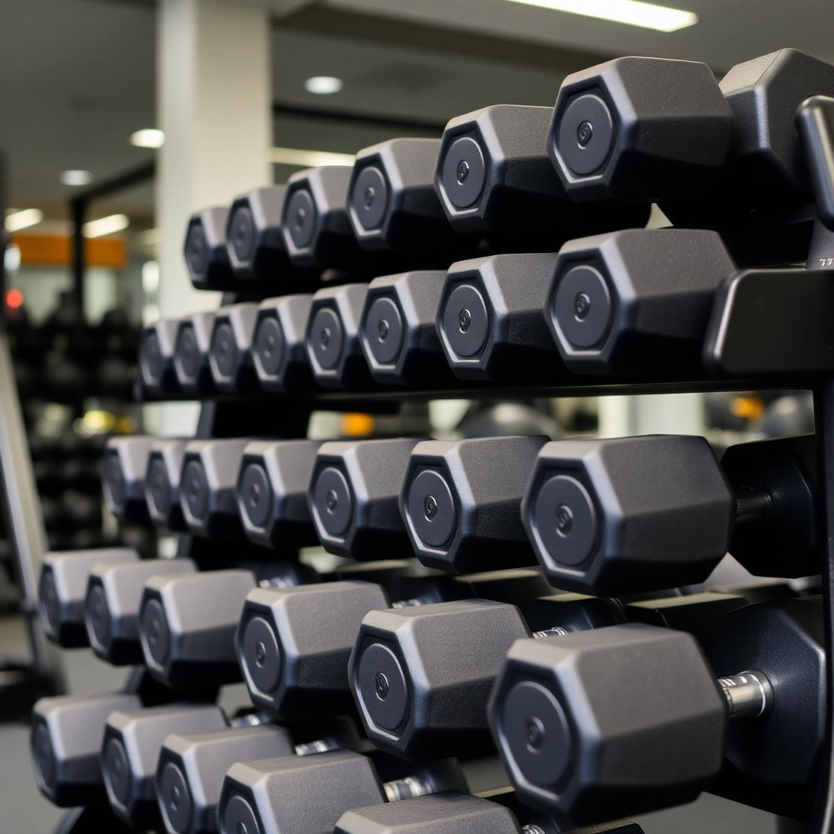 Hex Rubber Dumbbell Set