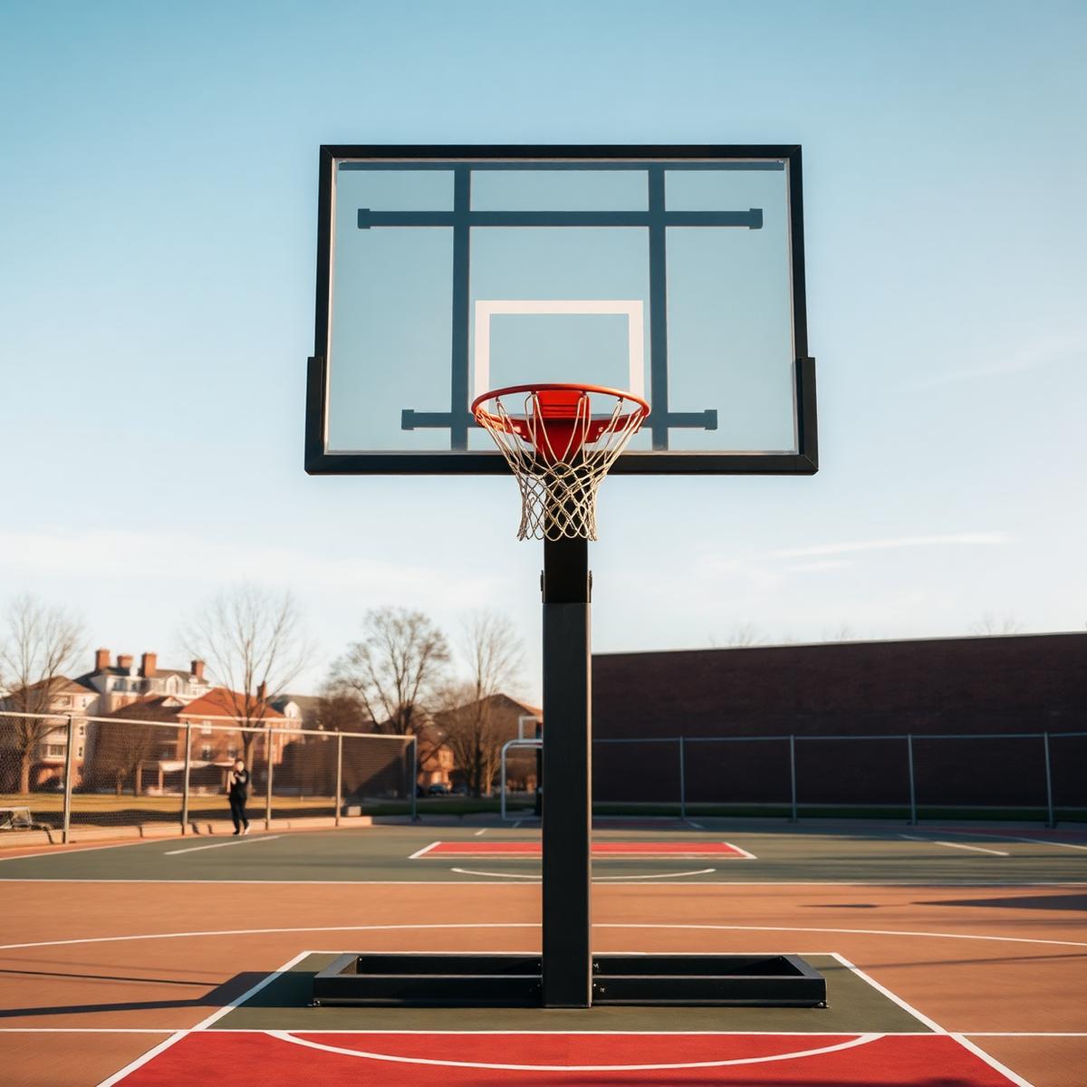 In-Ground Basketball Tower
