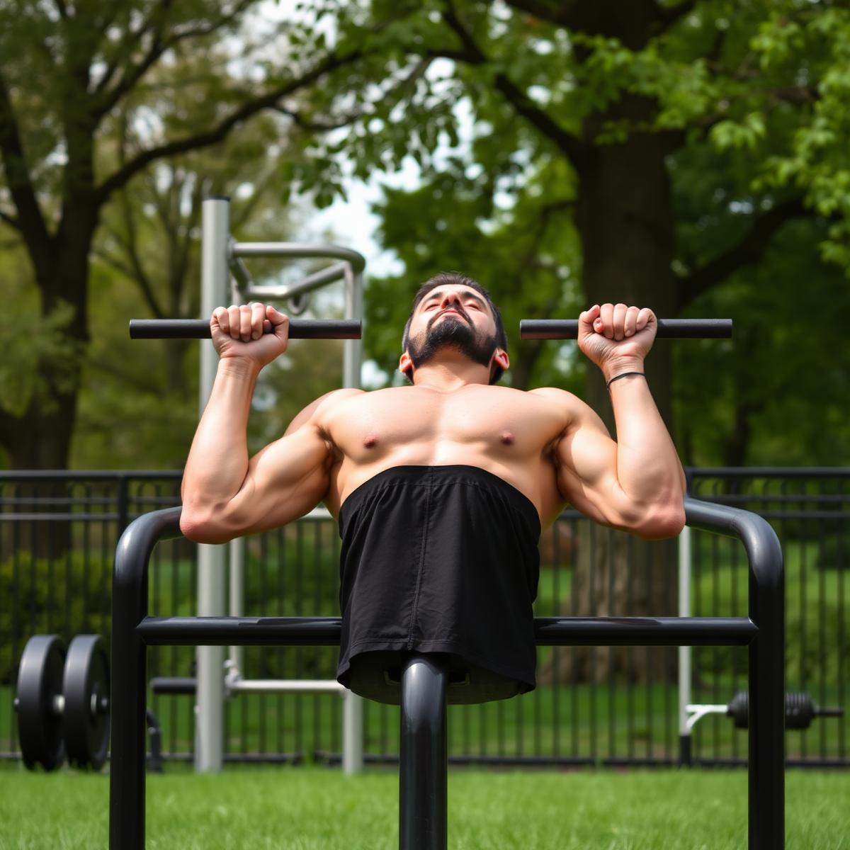 Outdoor Chest Press Station