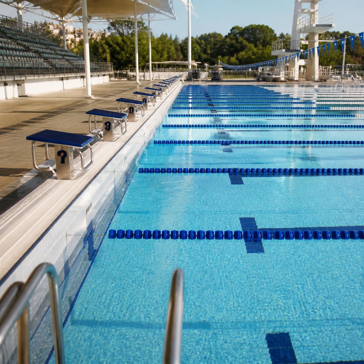 Pool Starting Block & Lane Set